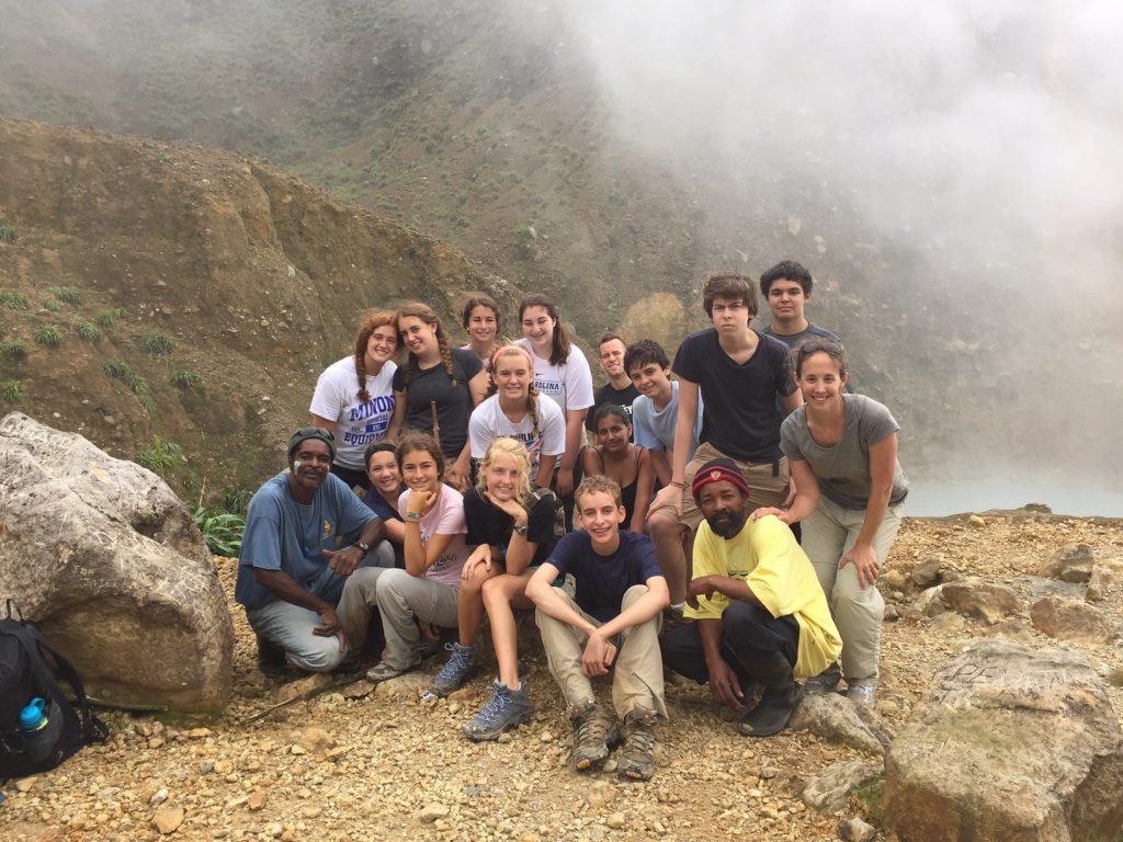 boiling lake group photo